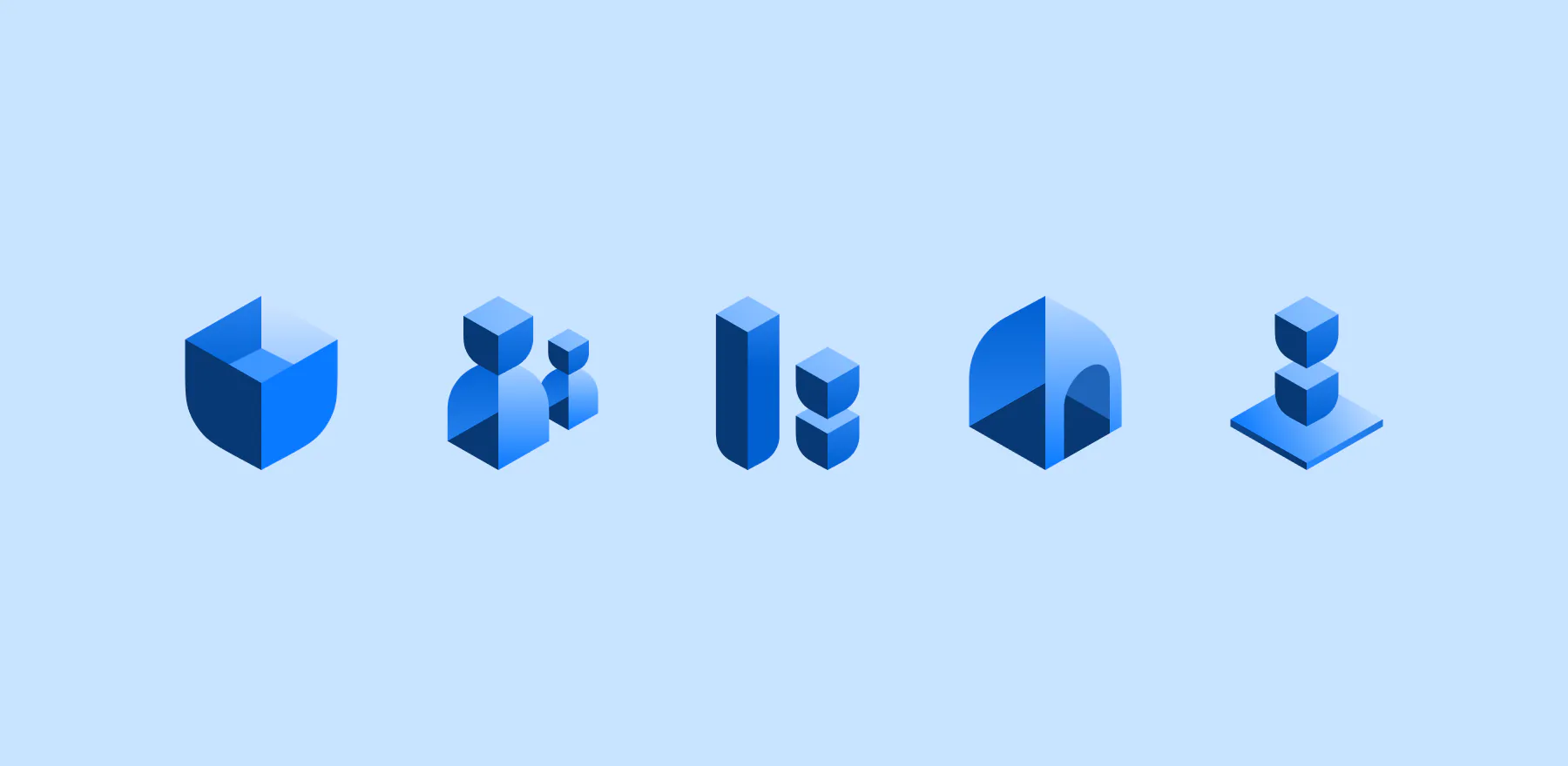 The cube icon set