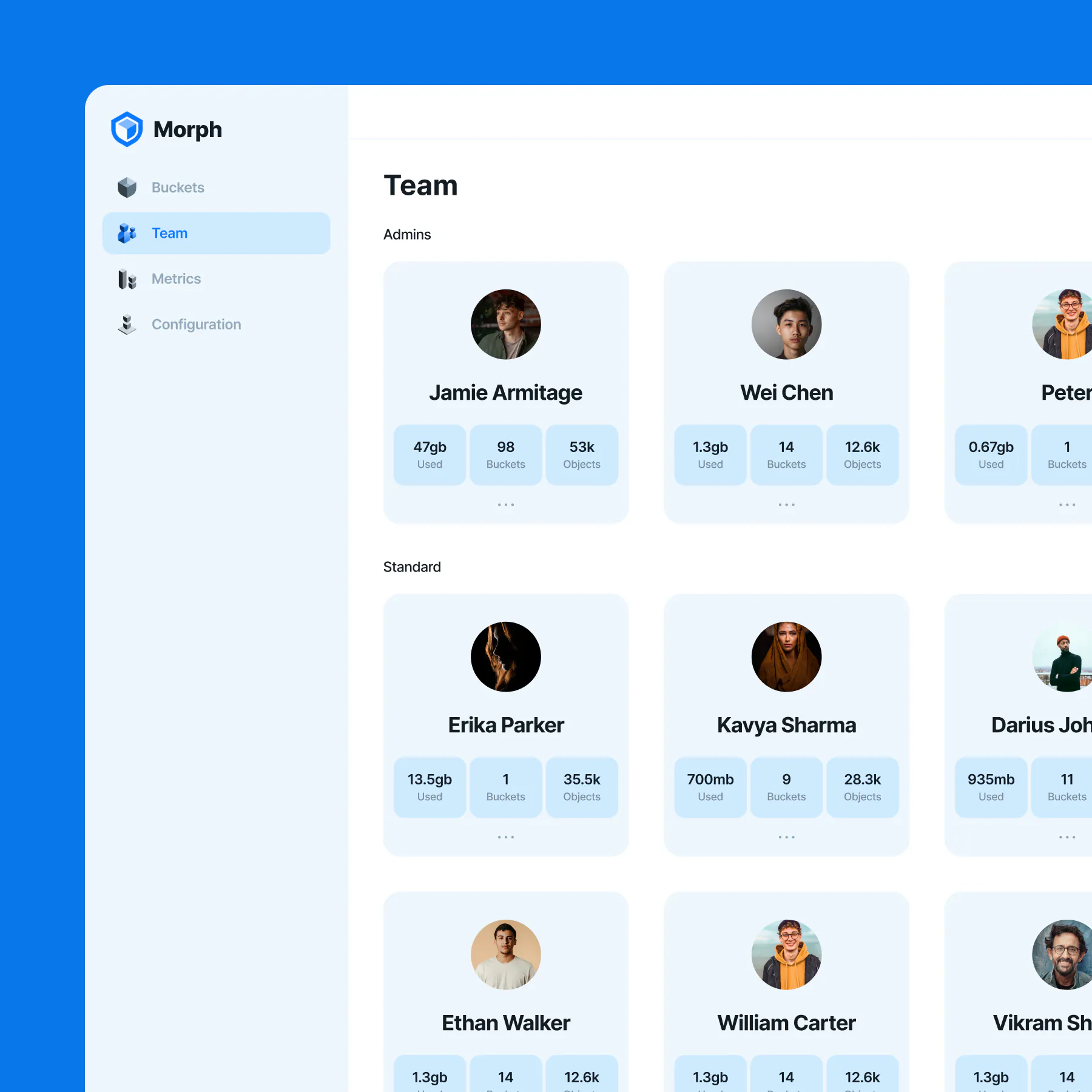The team view