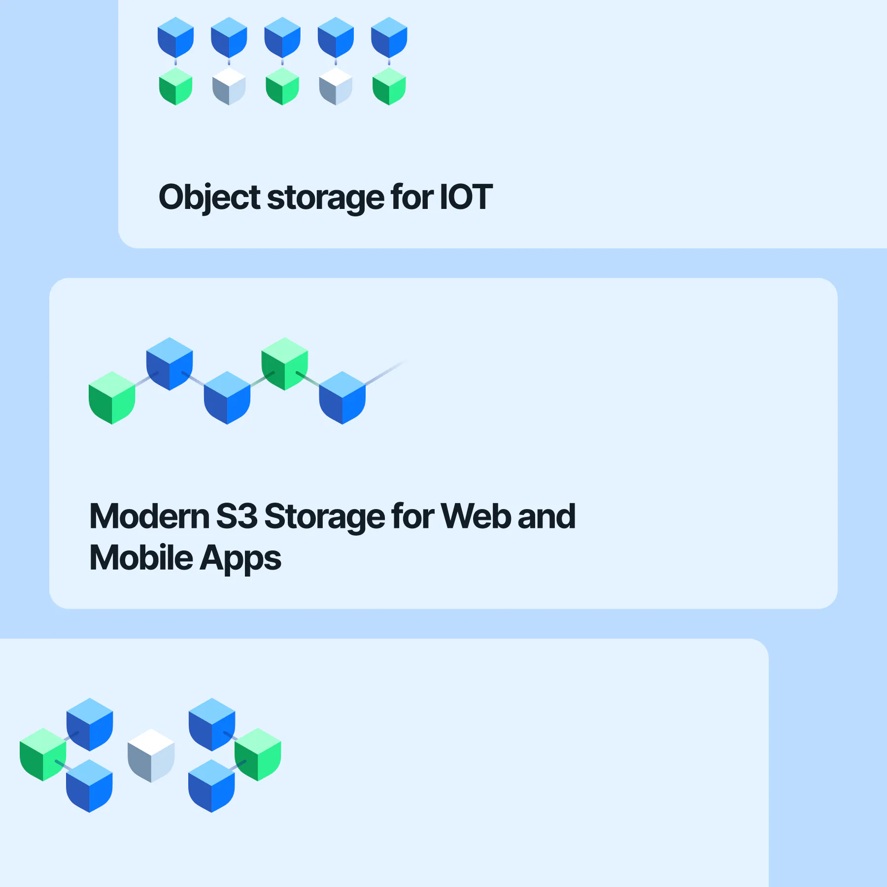 Use cases: object storage for IOT and for apps