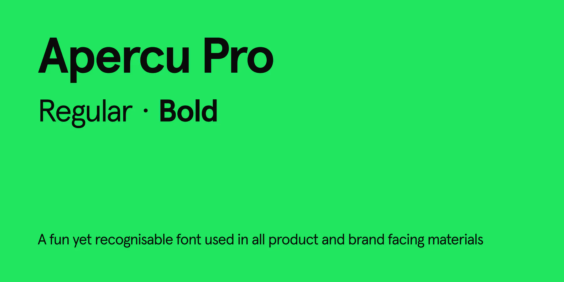Apercu Pro, the typeface used across Nash