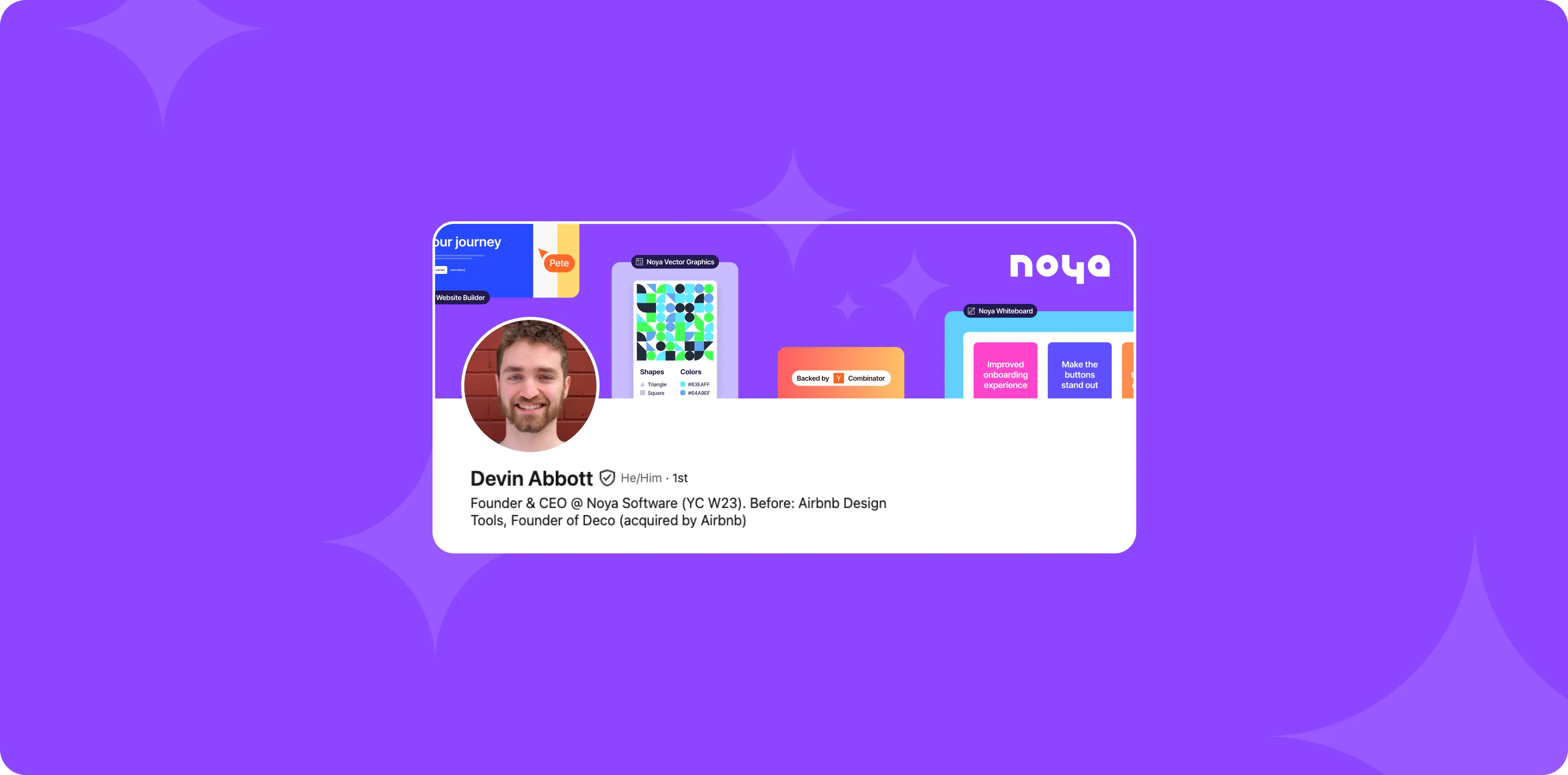 A post about Noya from its founder