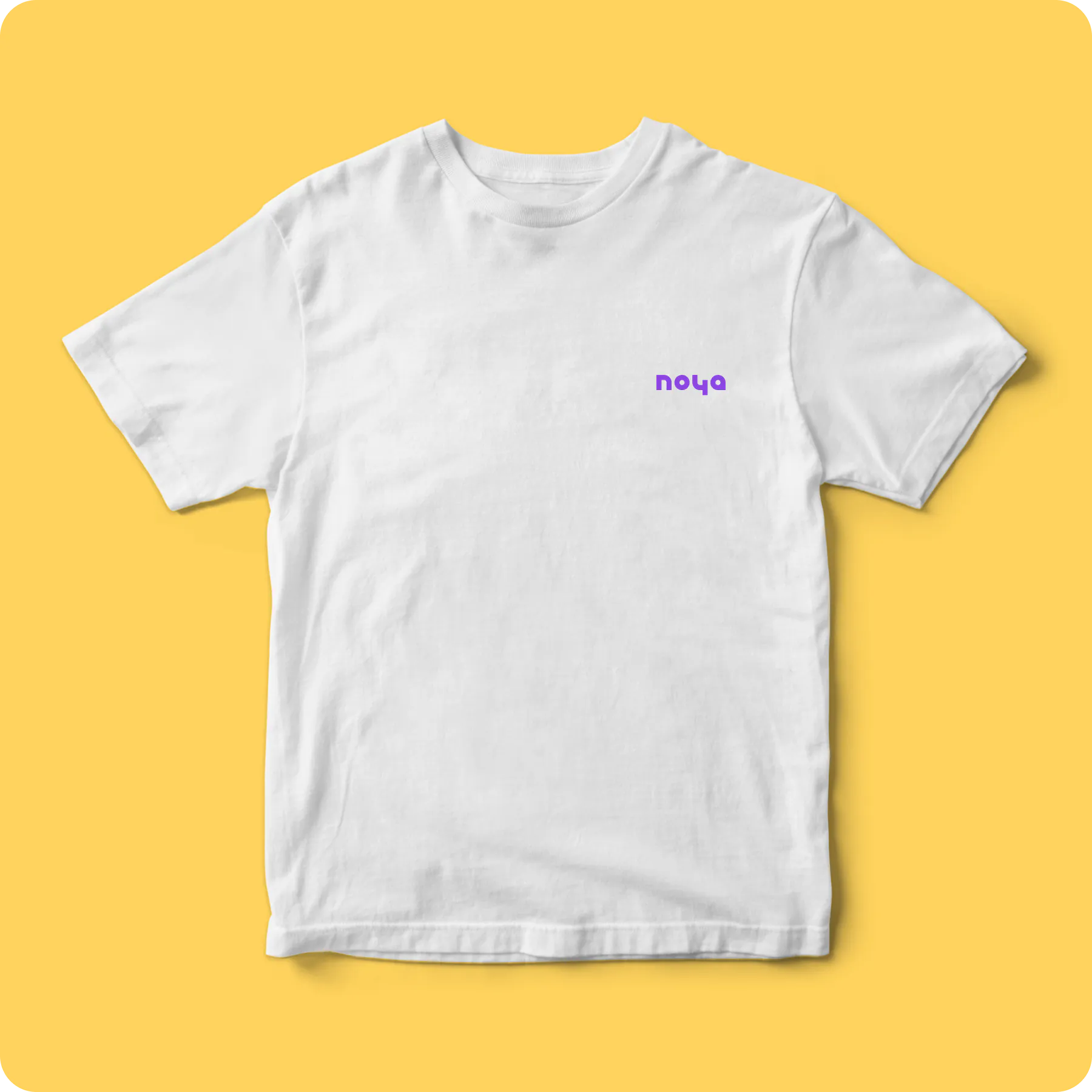 The Noya mark on a t-shirt