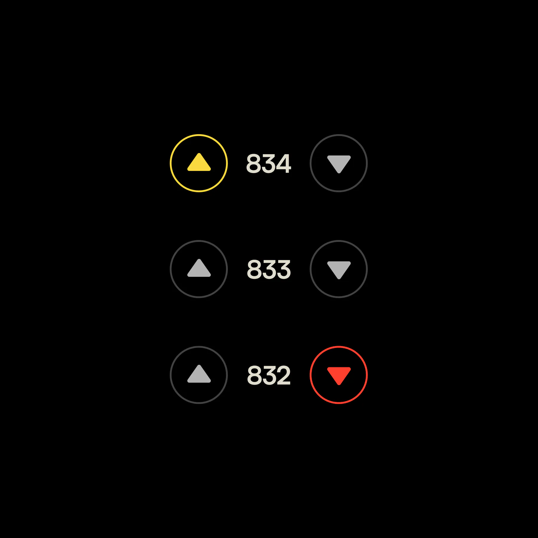 Episode counts in the interface